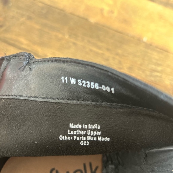 SOFTWALK | Black Leather Chelsea Ankle Boots, side zipper short heel| SIZE 11 - Picture 8 of 11